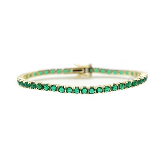 Emellie Emerald tennis bracelet
