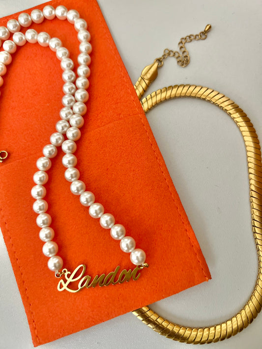 Pearl Custom Nameplate