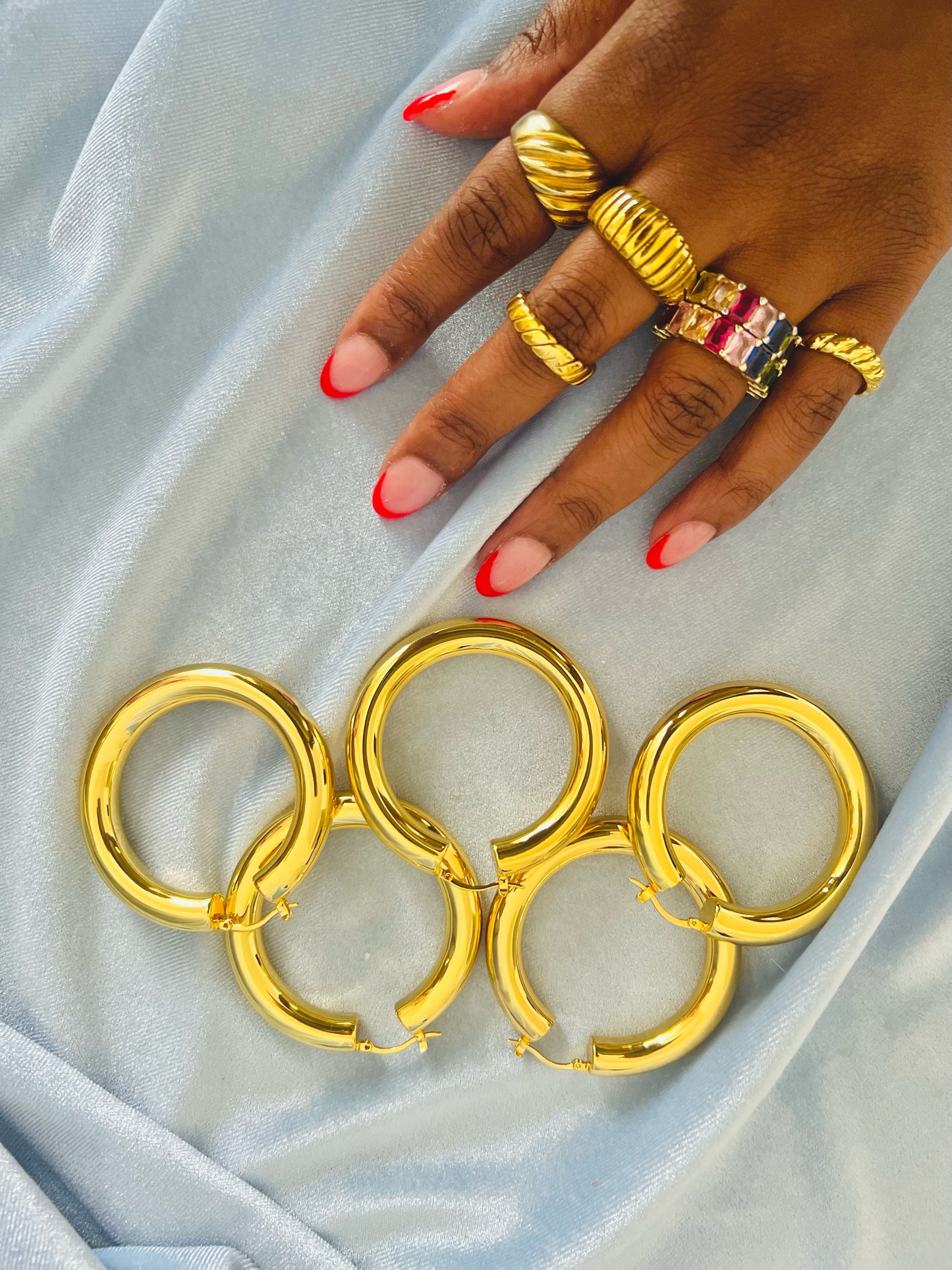 Dynasty Gold Hoops